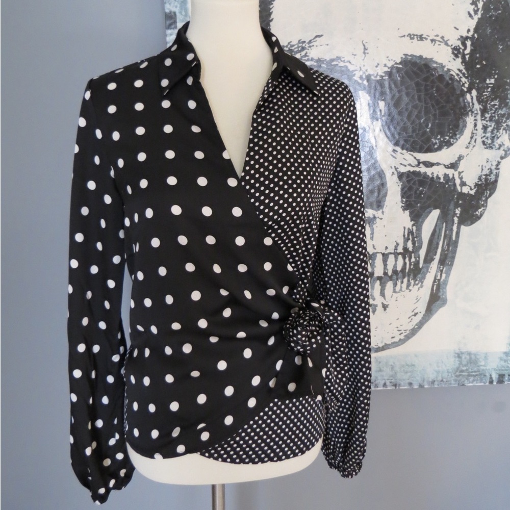 Black & White Polka Dot Blouse
